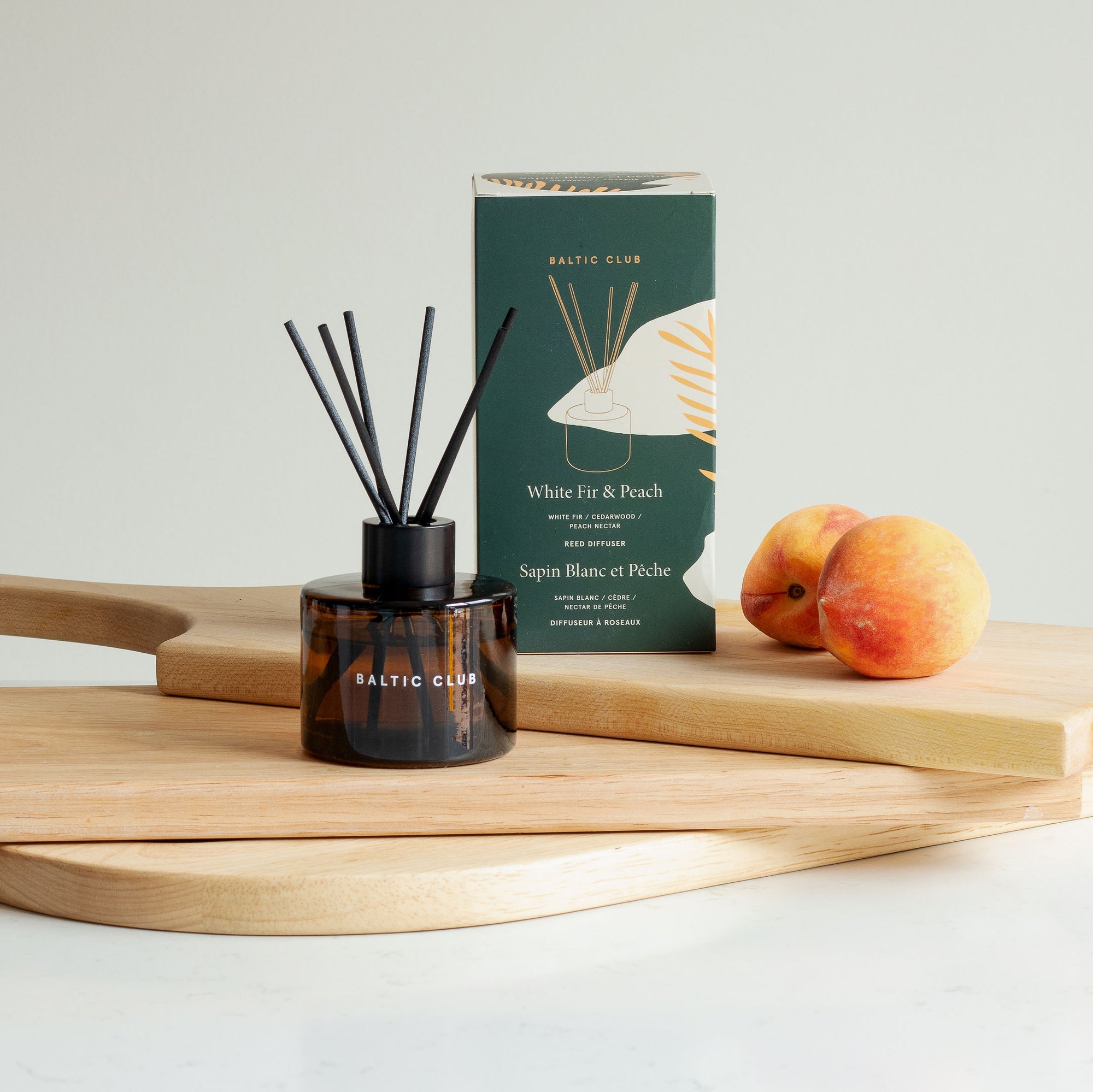 White Fir & Peach Reed diffuser