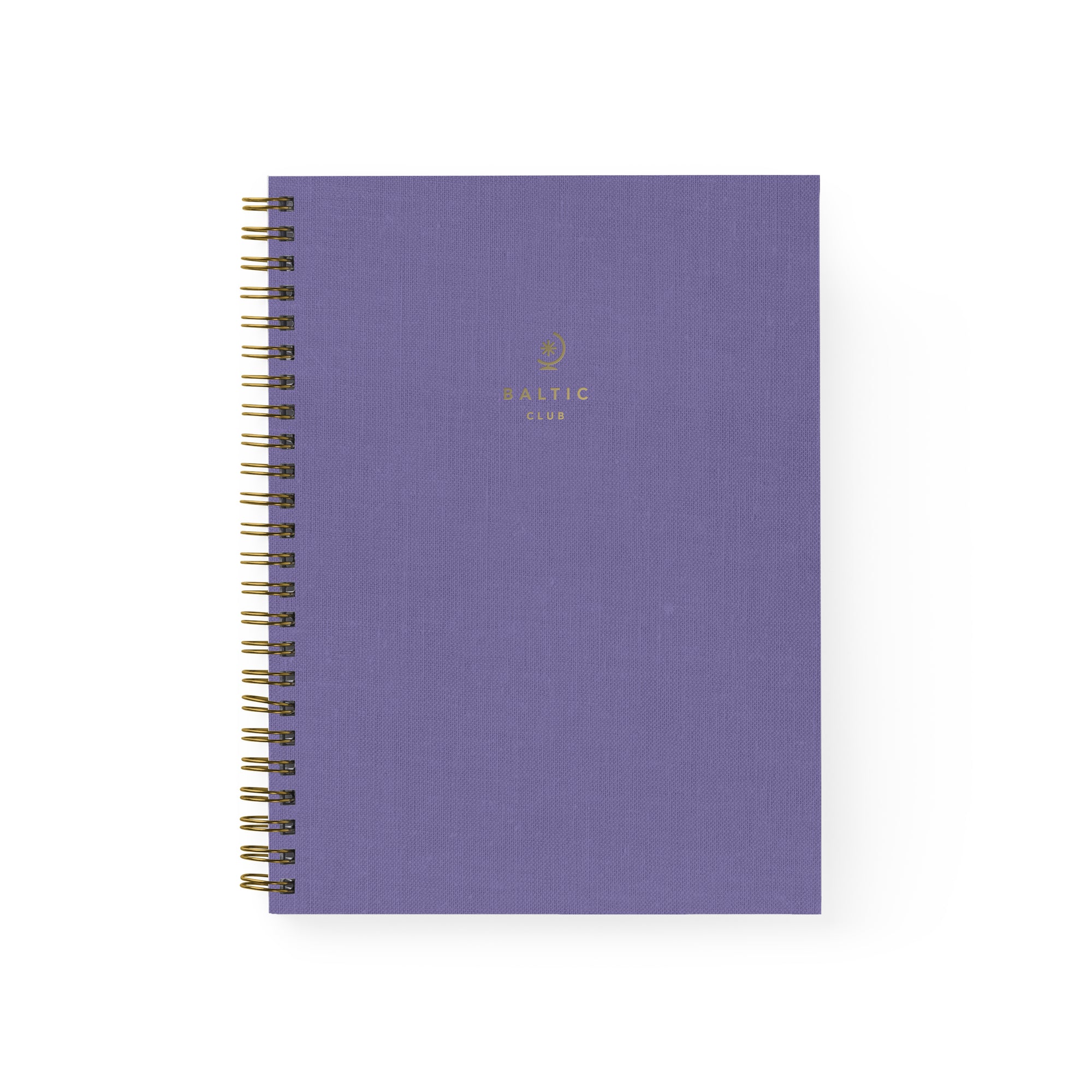 Violet Spiral Cloth Notebook