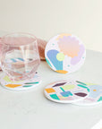 Absorbent Ceramic Coasters Set - Pelagia