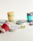Absorbent Ceramic Coasters Set - Archipelago