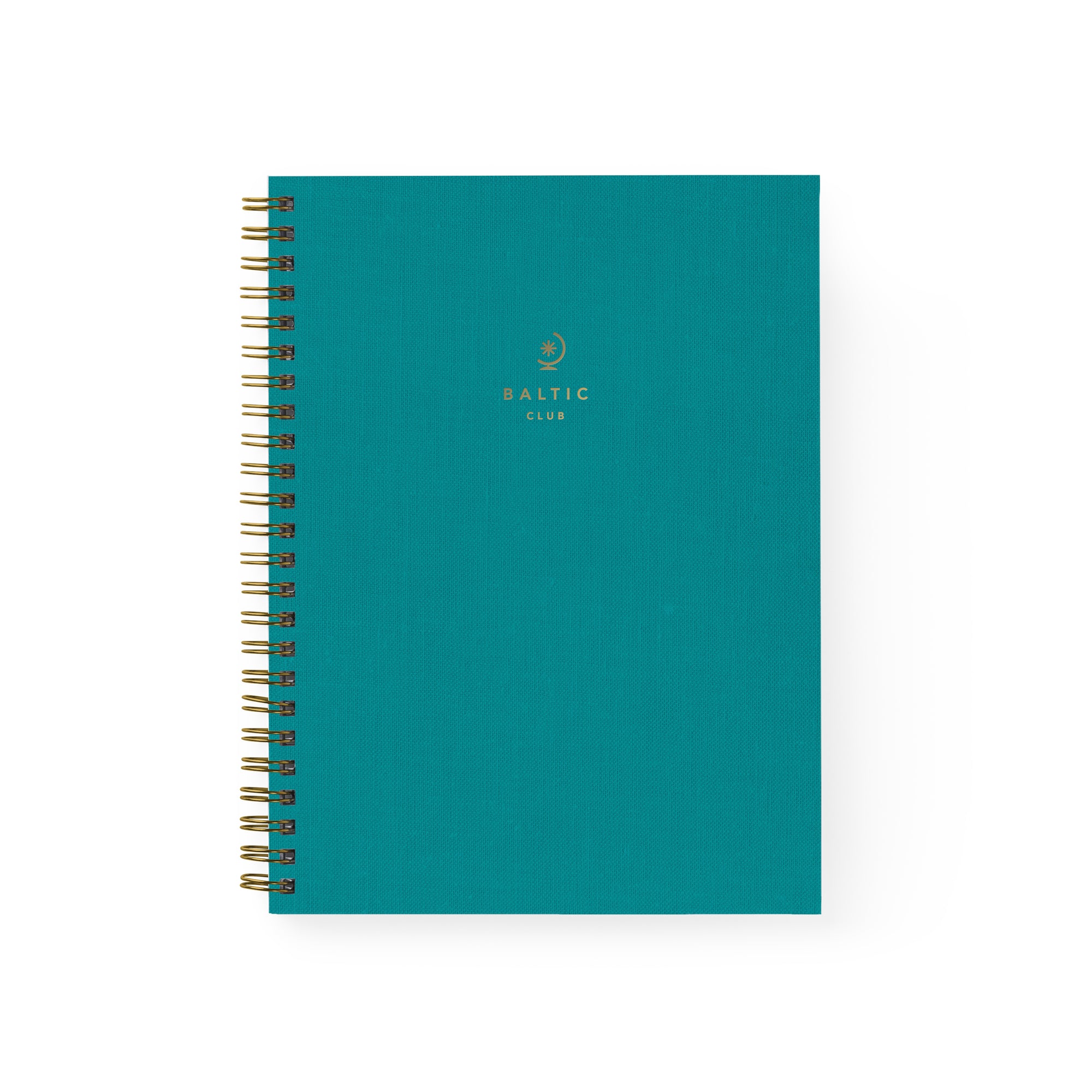 Teal Spiral Cloth Notebook