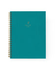 Teal Spiral Cloth Notebook