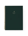 Phthalo Green Cloth Spiral Notebook