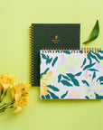 Phthalo Green Cloth Spiral Notebook