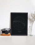 Sky Map Art Print | 8 x 10 | The Baltic Club