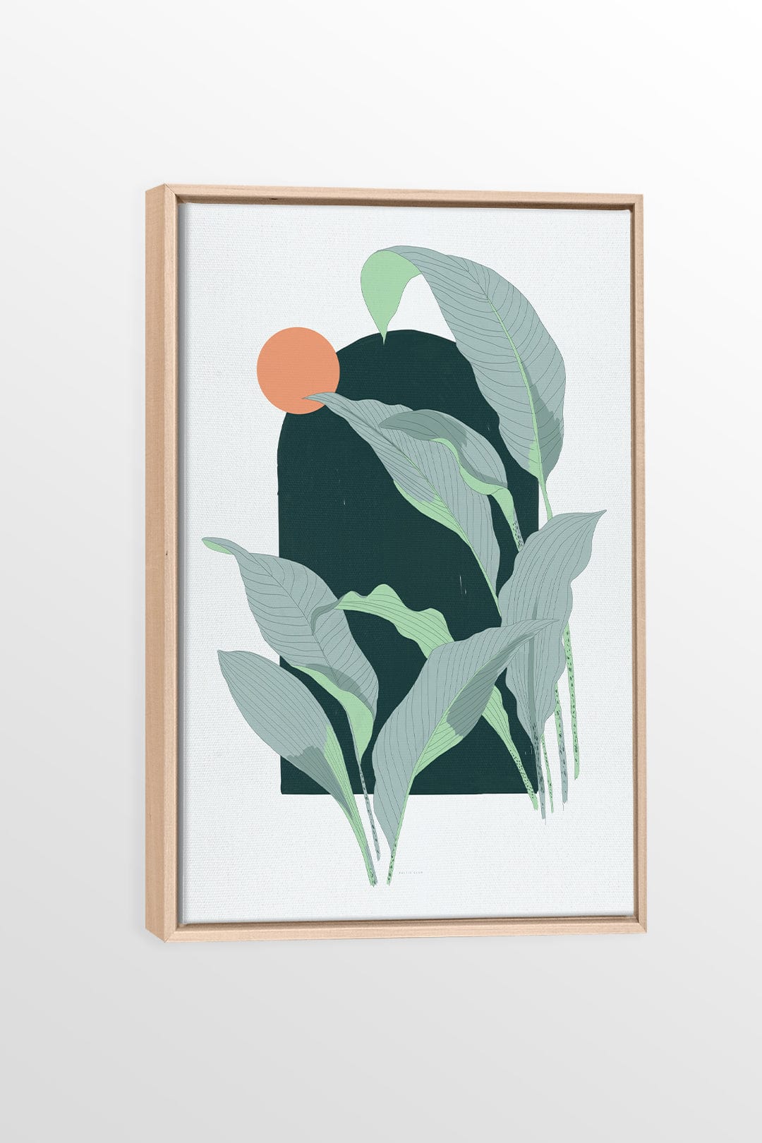 Arcade (Leafy) - Printed illustration on canvas
