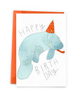 Manatee Happy Birthday Card - The Baltic Club