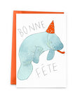 Manatee Happy Birthday Card - The Baltic Club