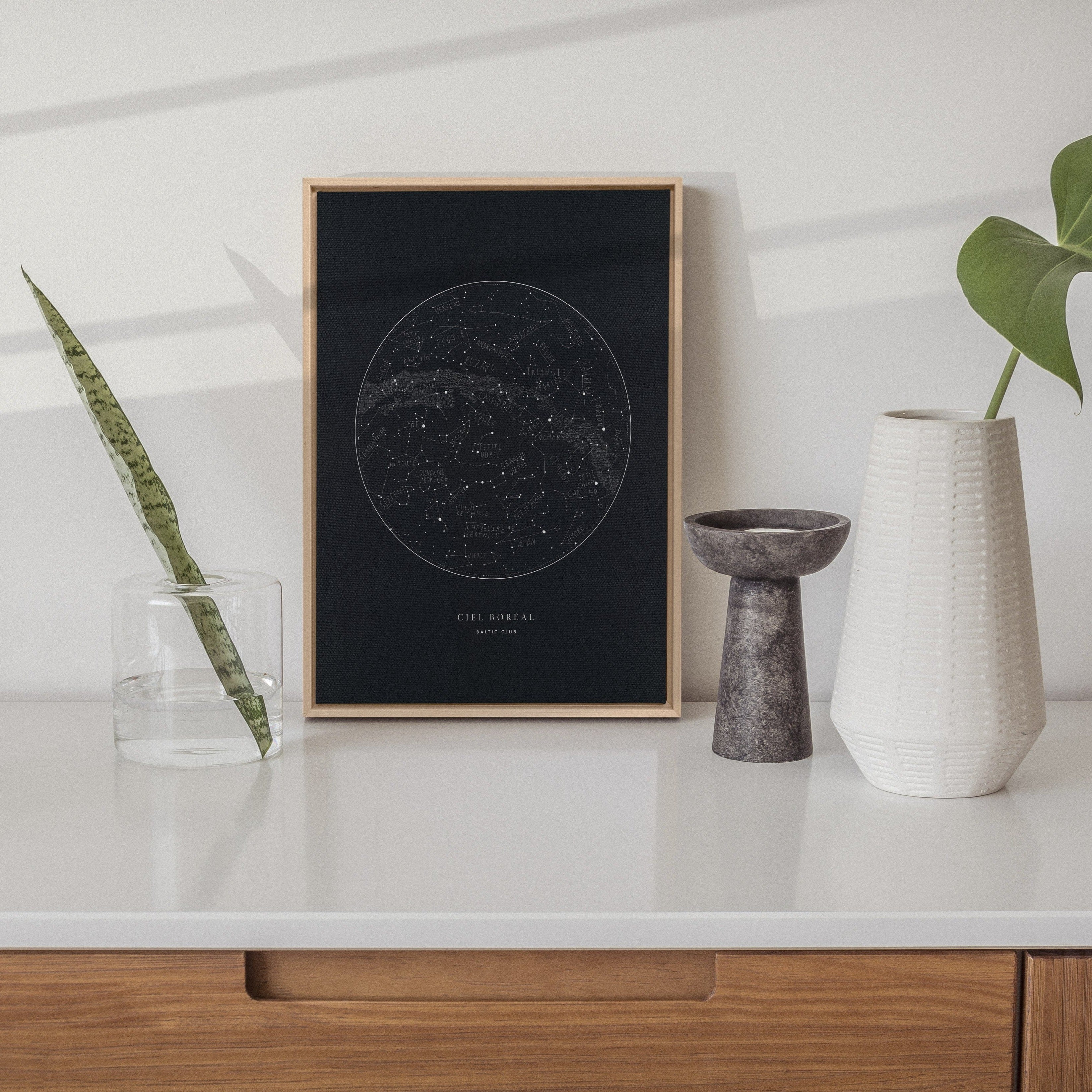 Sky Map - Printed illustration on canvas
