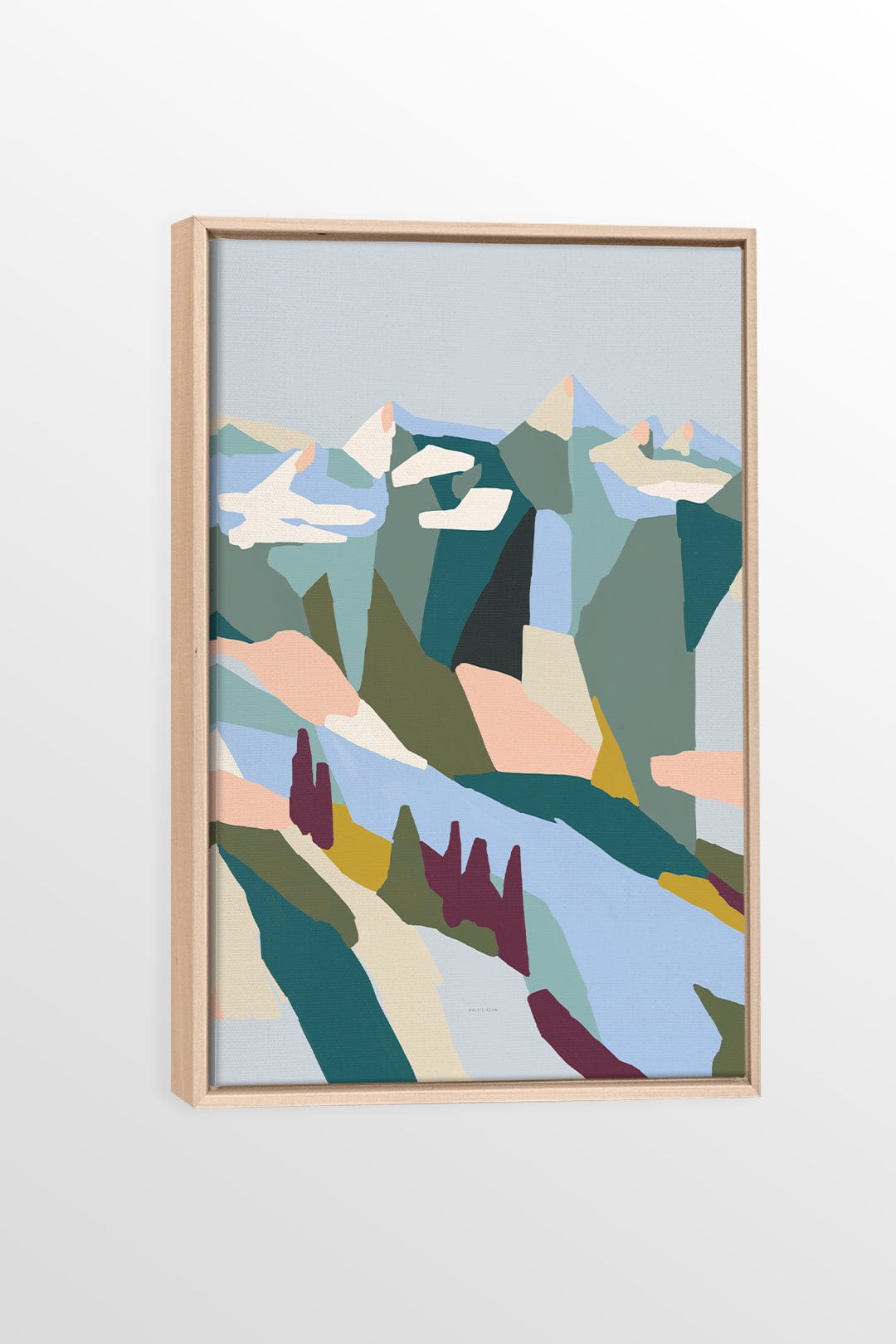 Pacific Slopes Art Print - Printed illustration on canvas