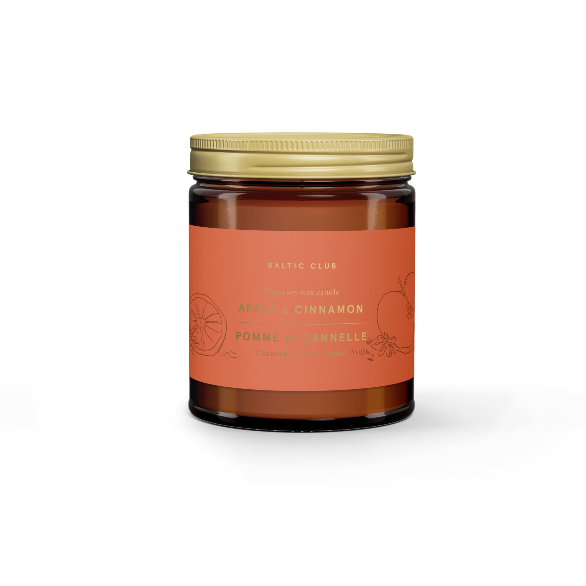 Apple and Cinnamon Soy Candle | The Baltic Club