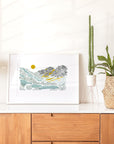 Cascades Mountain Art Print | The Baltic Club