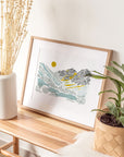 Cascades Mountain Art Print | The Baltic Club