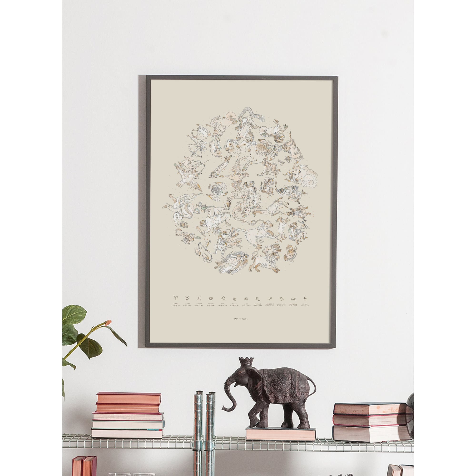 Celestial Zodiac Art Print | The Baltic Club