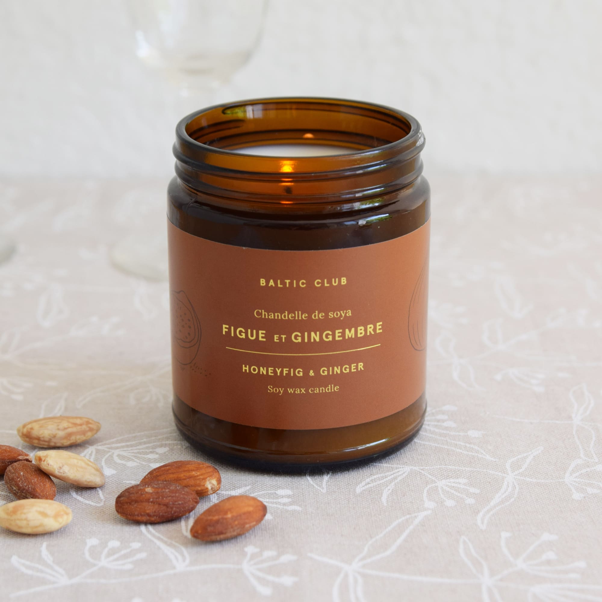 Honey Fig &amp; Ginger Soy Candle | The Baltic Club