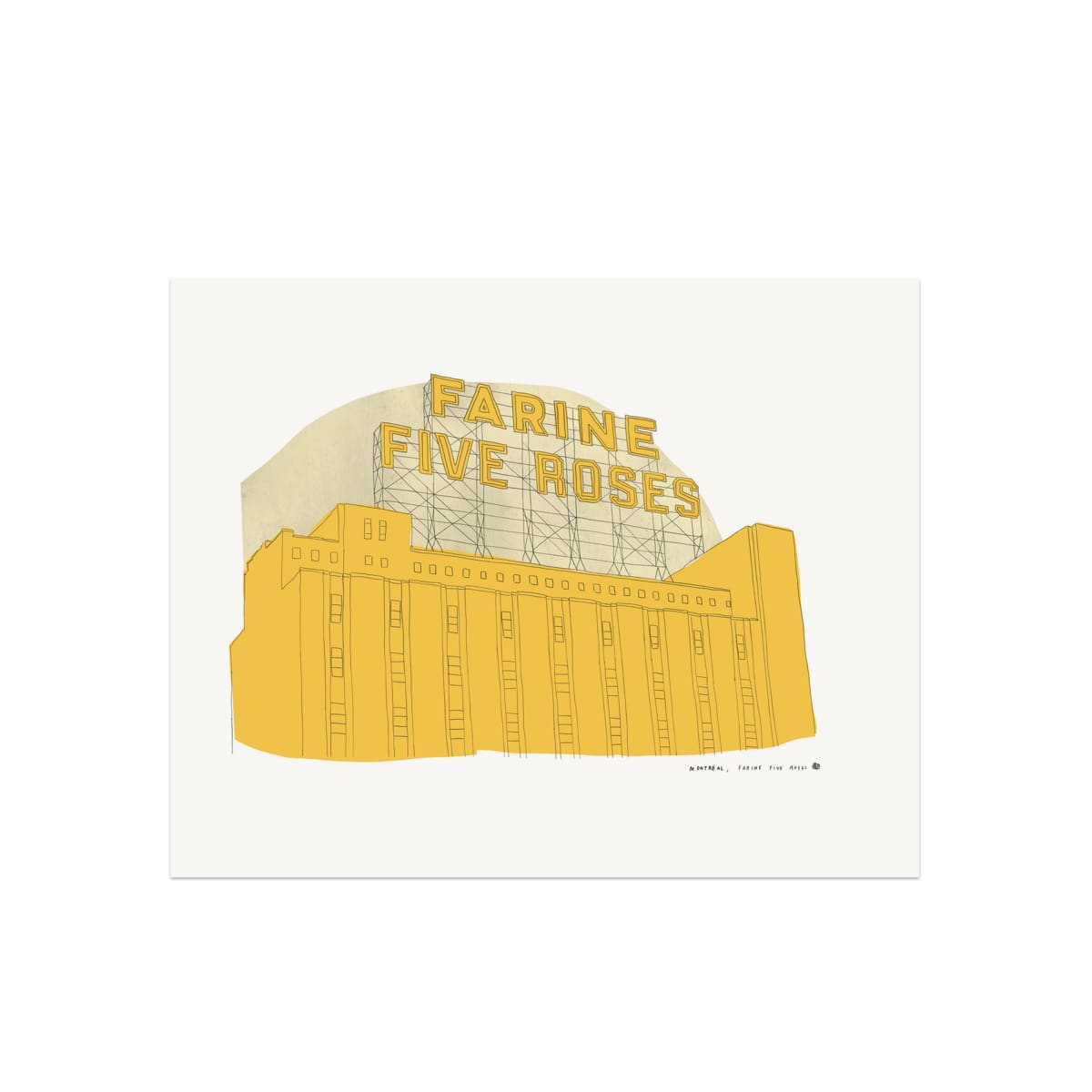 Montreal - Farine Five Roses Art Print | 8 x 10 | The Baltic Club