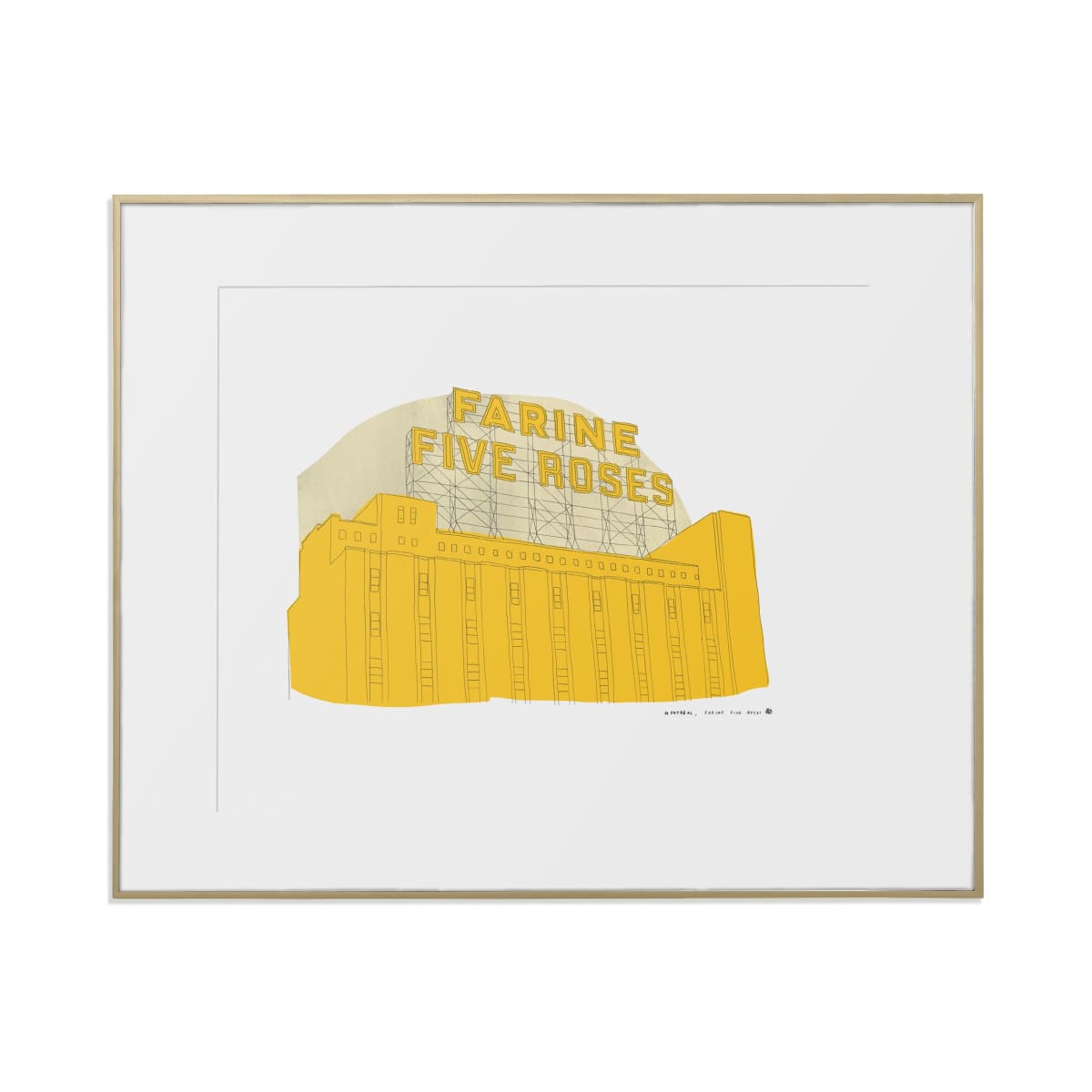 Montreal - Farine Five Roses Art Print | 8 x 10 | The Baltic Club