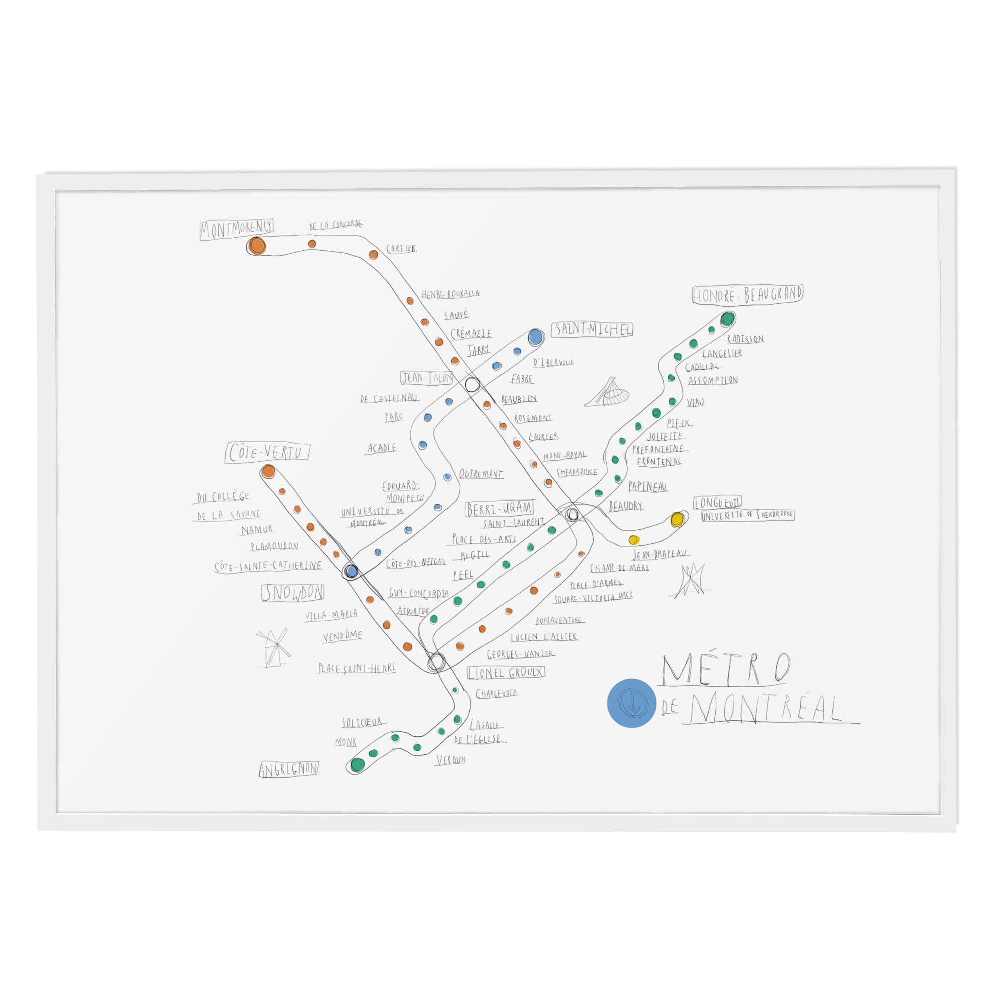 Montreal Metro Art Print | The Baltic Club