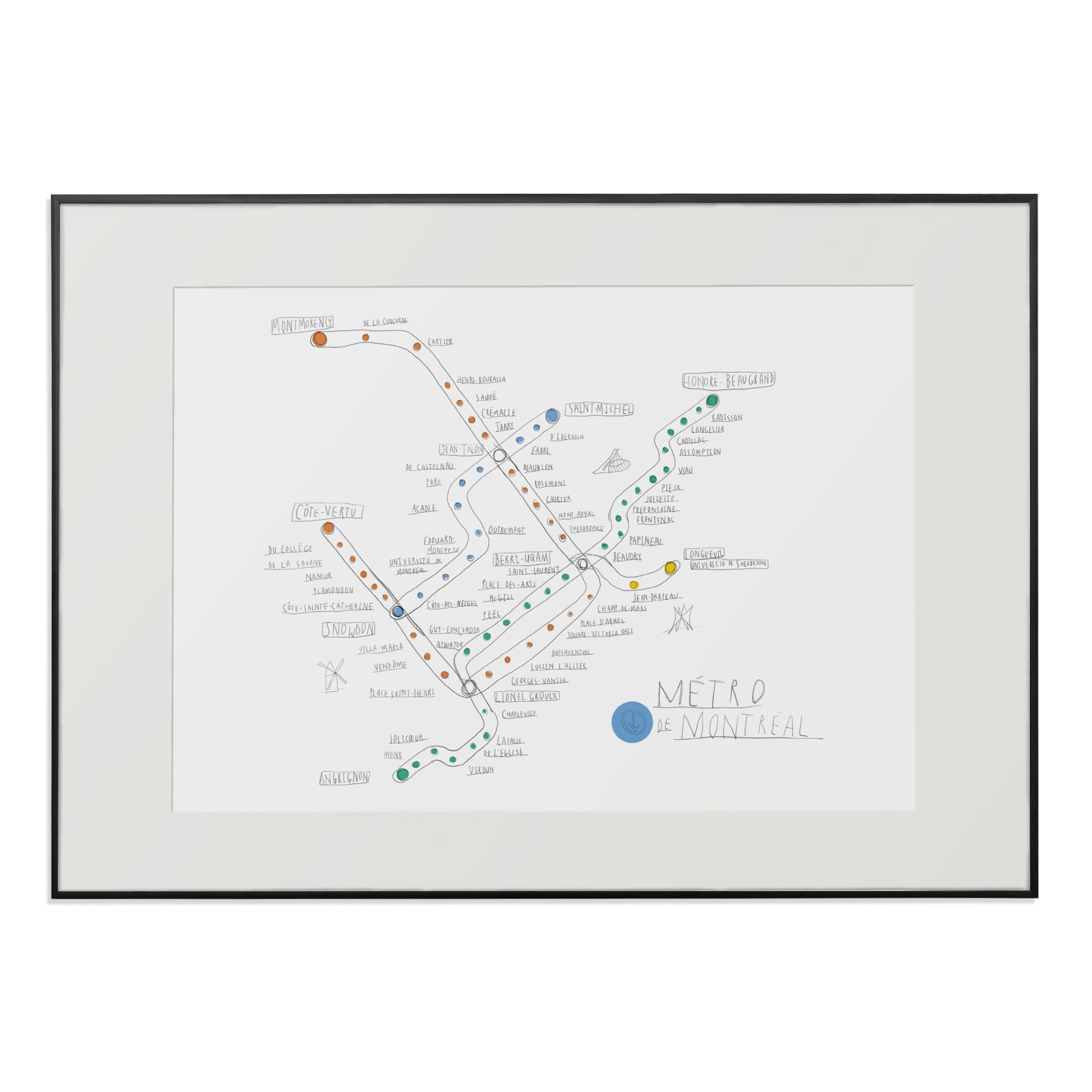 Montreal Metro Art Print | The Baltic Club