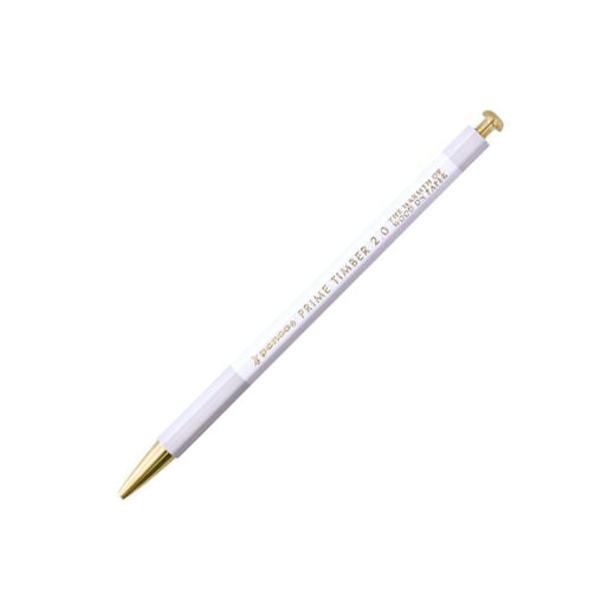 Penco Prime Timber Mechanical Pencil - 2.0 mm | White | Penco