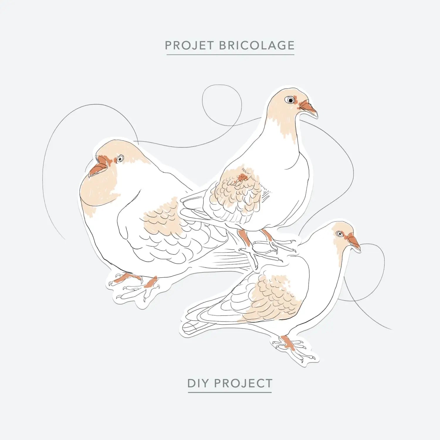 DIY pigeon garland - Baltic Club