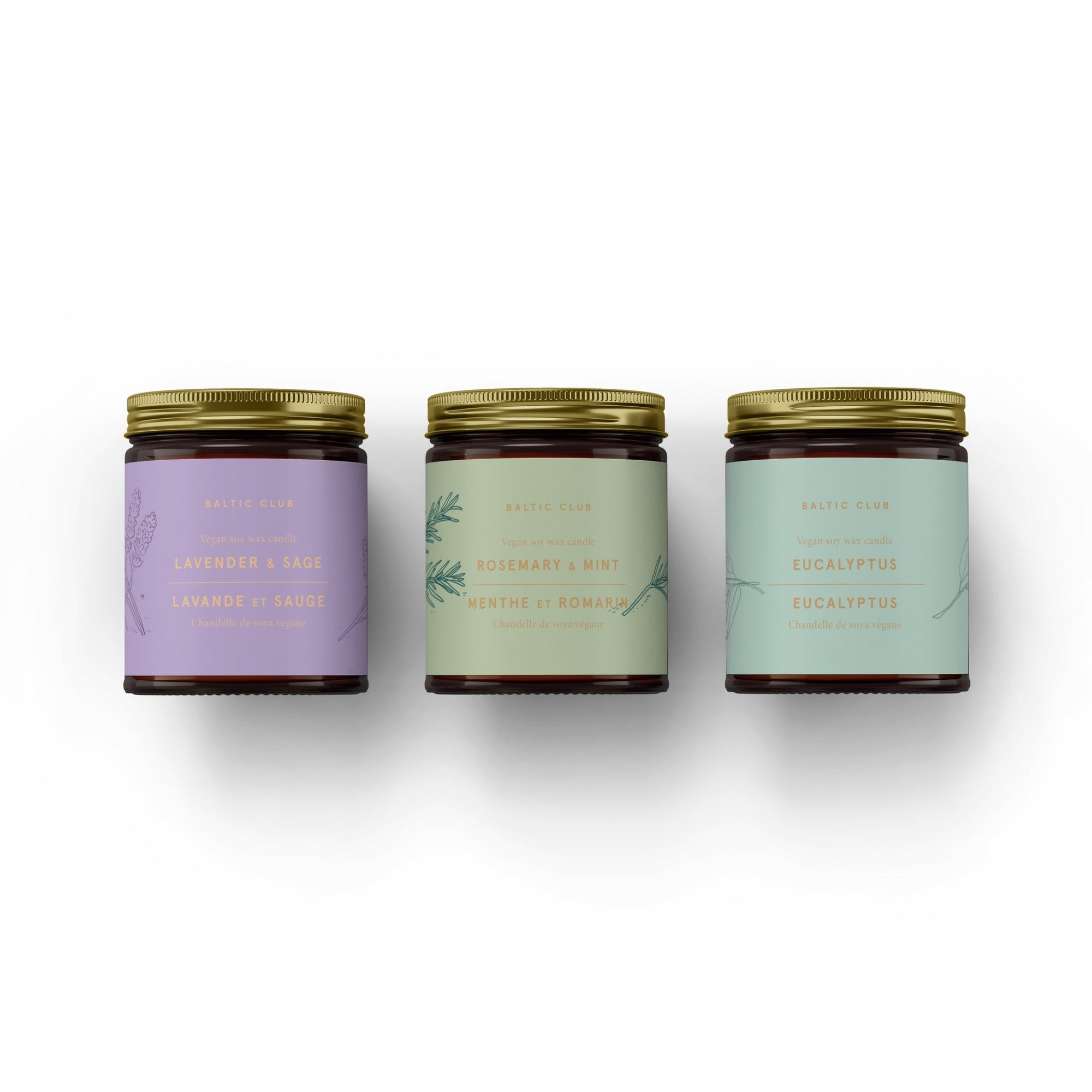 3 Candles Bundle - Herbal - Baltic Club