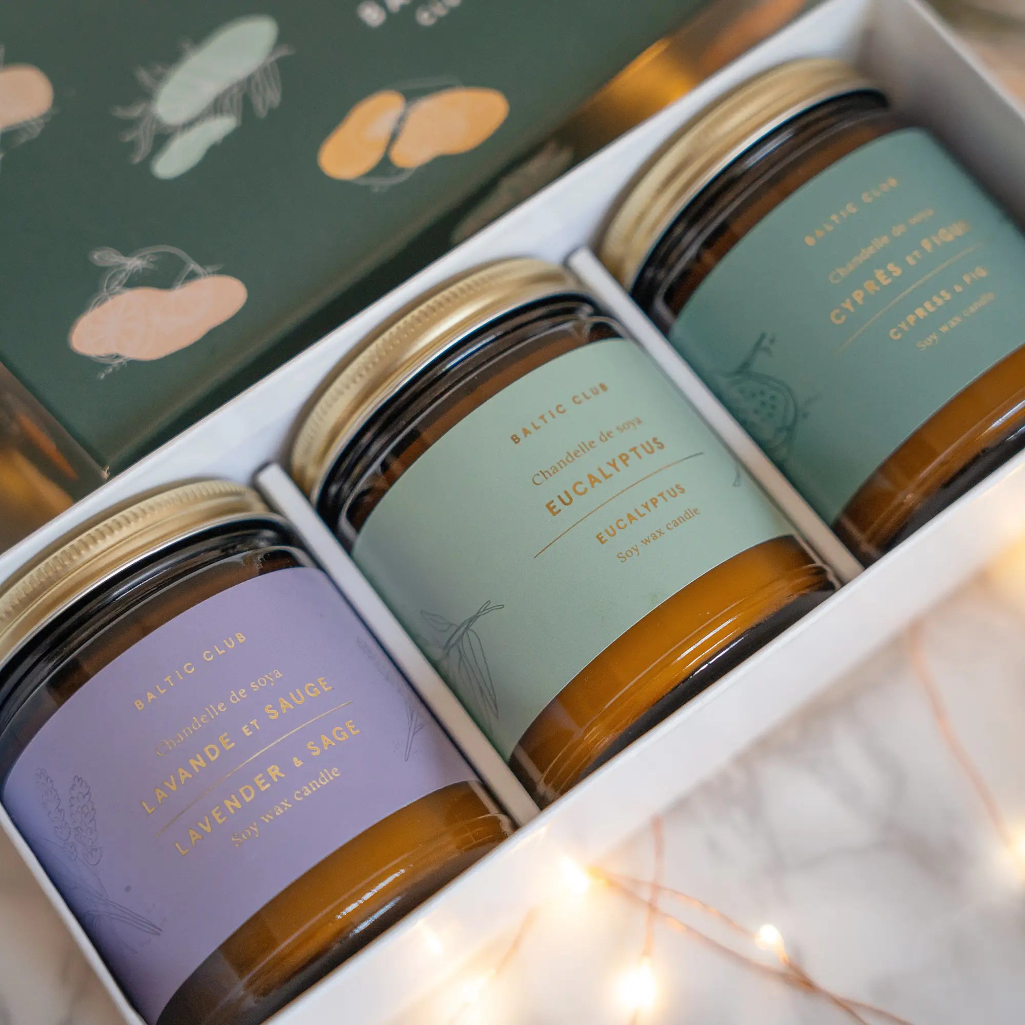 3 Candles Gift Box Set | The Baltic Club