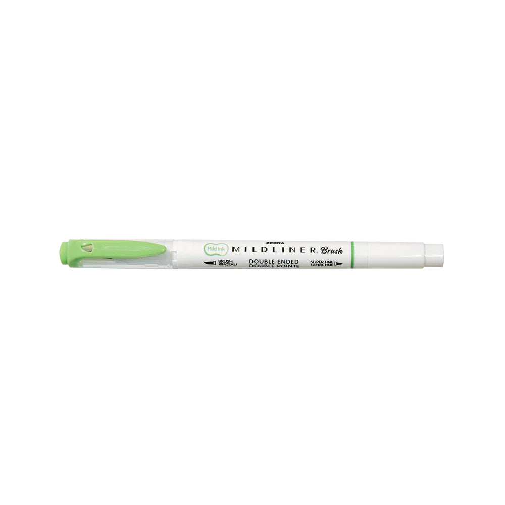 Zebra MildLiner Brush Pen - Green