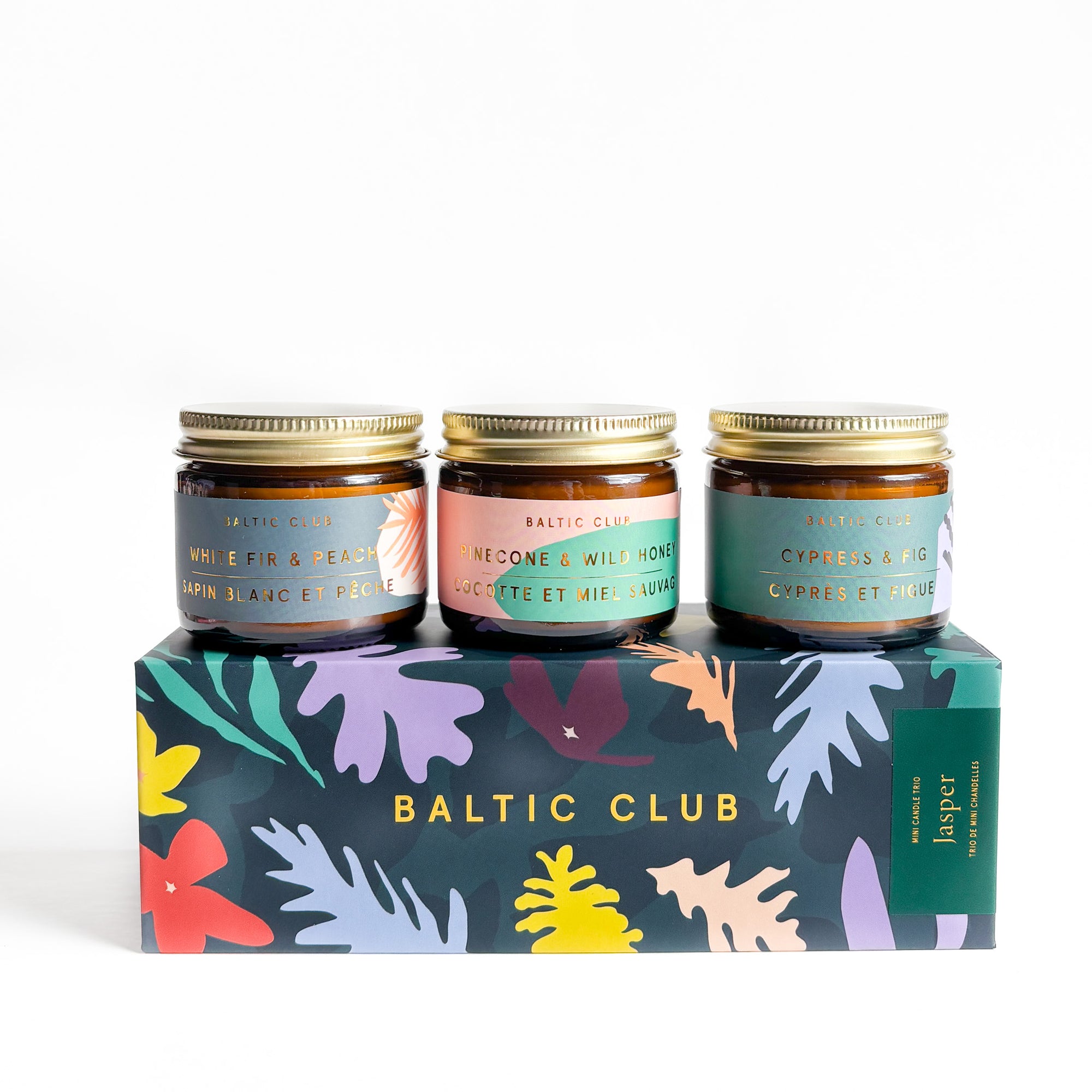 Mini Trio de Chandelles Jasper - Coffret cadeau