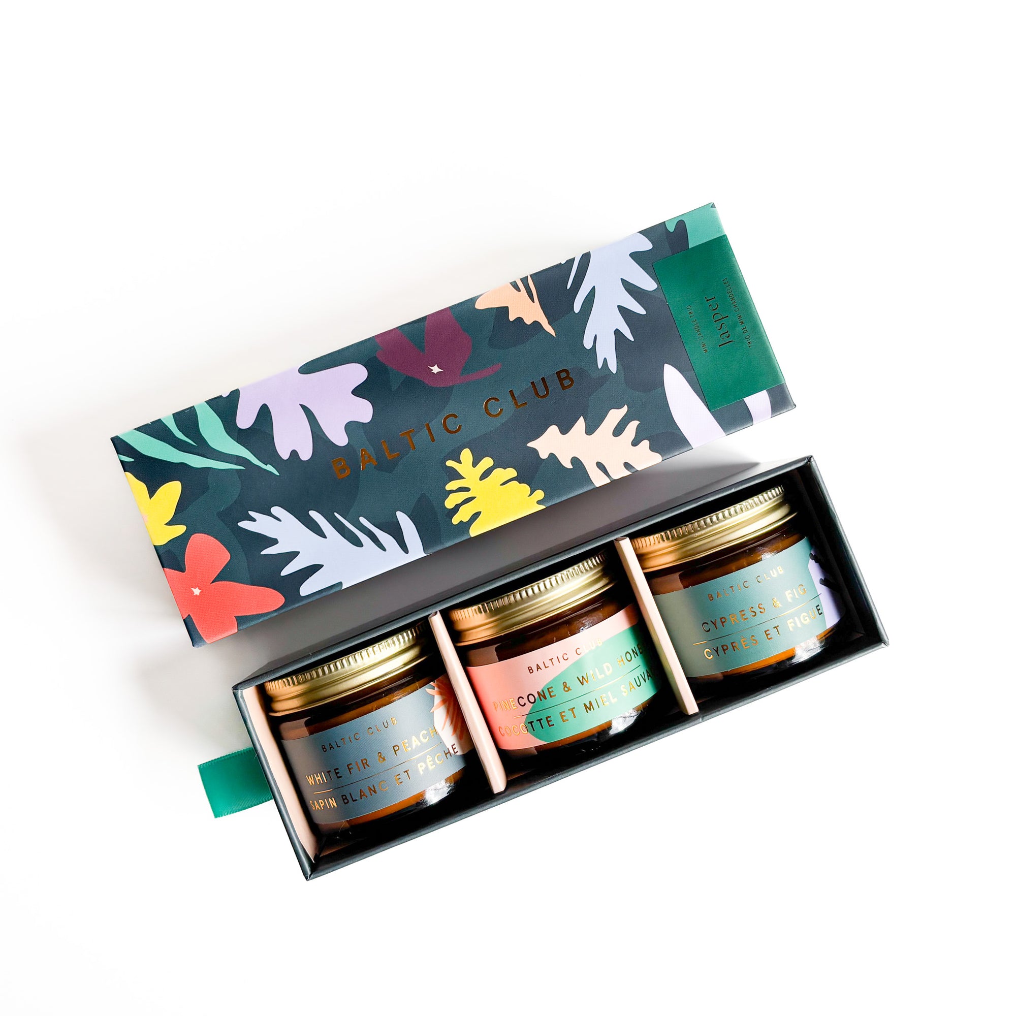 Mini Trio de Chandelles Jasper - Coffret cadeau