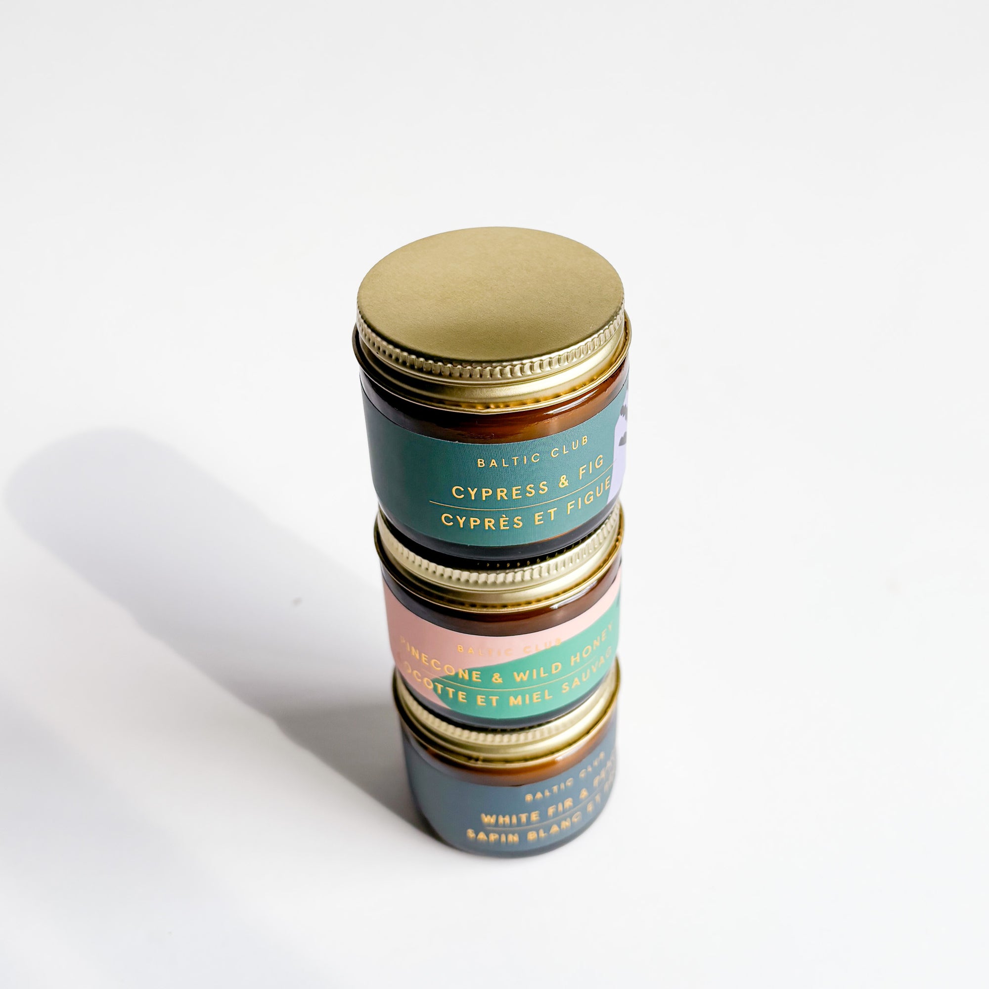 Mini Trio de Chandelles Jasper - Coffret cadeau