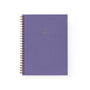 Violet Spiral Cloth Notebook