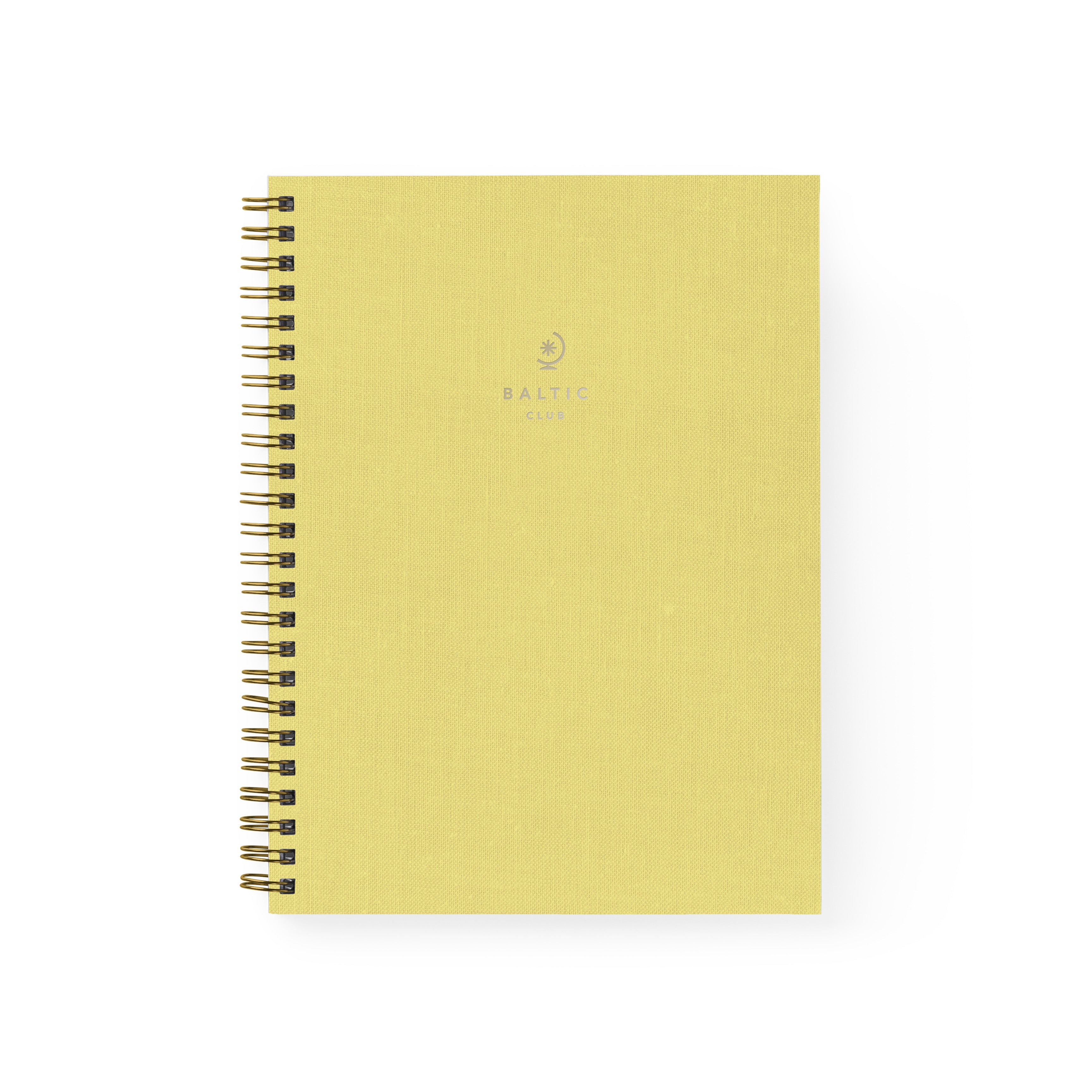 Canary Cloth Spiral Notebook