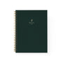 Phthalo Green Cloth Spiral Notebook