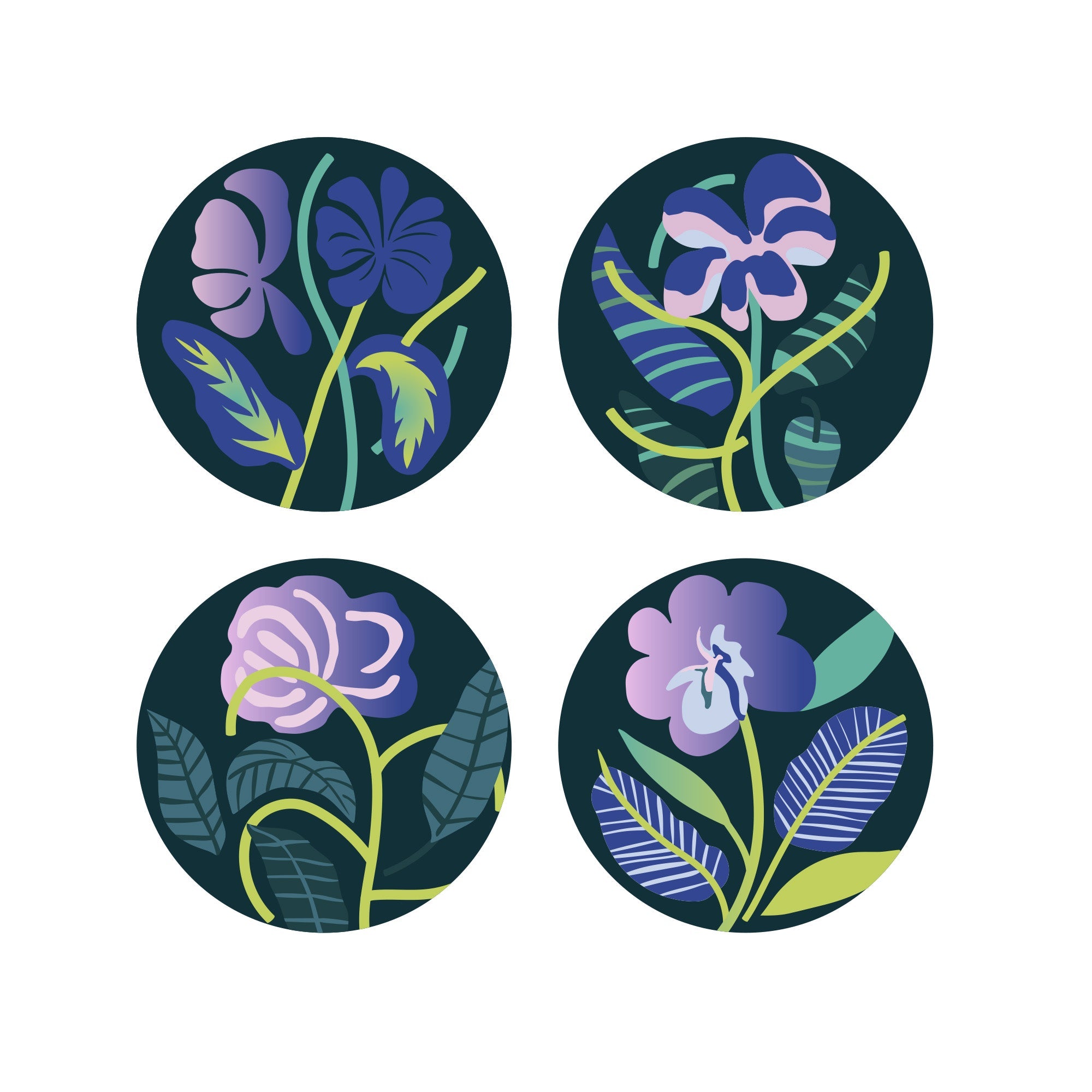 Absorbent Ceramic Coasters Set - Archipelago - Baltic Club