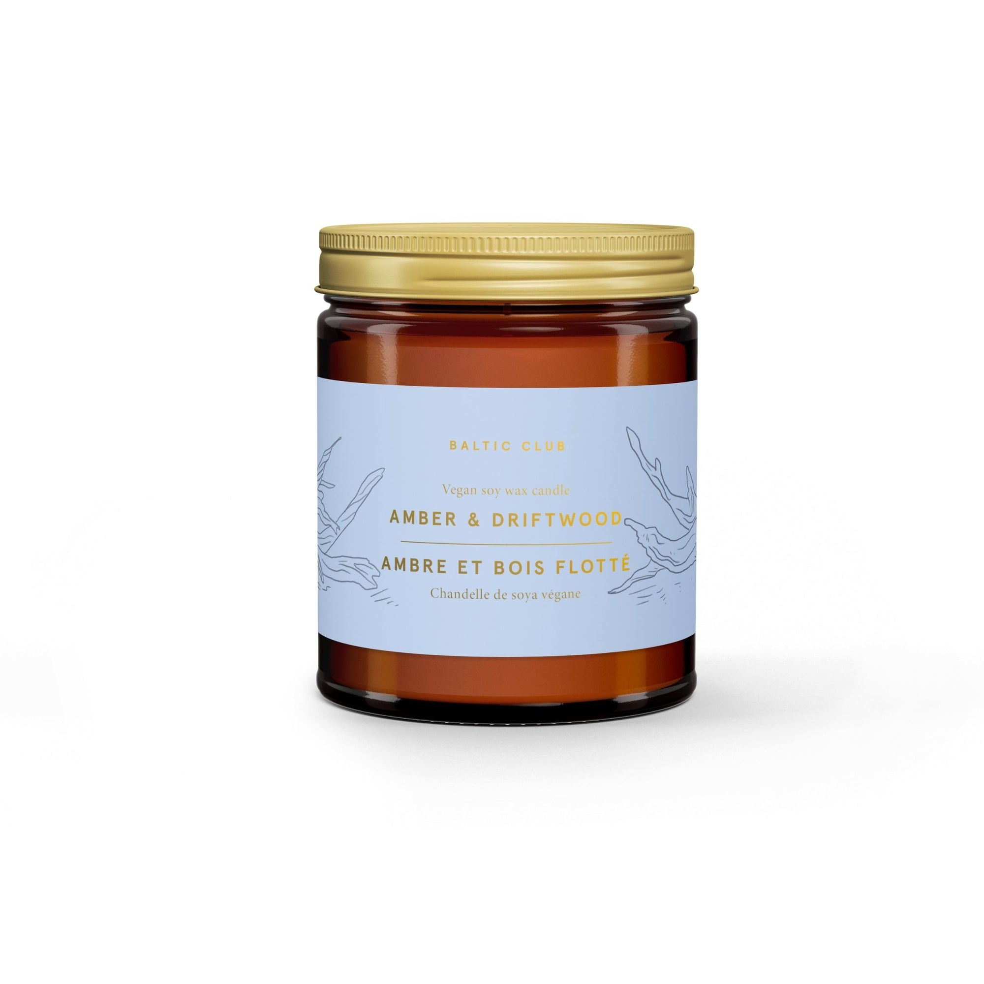 Amber & Driftwood Soy Candle - Baltic Club