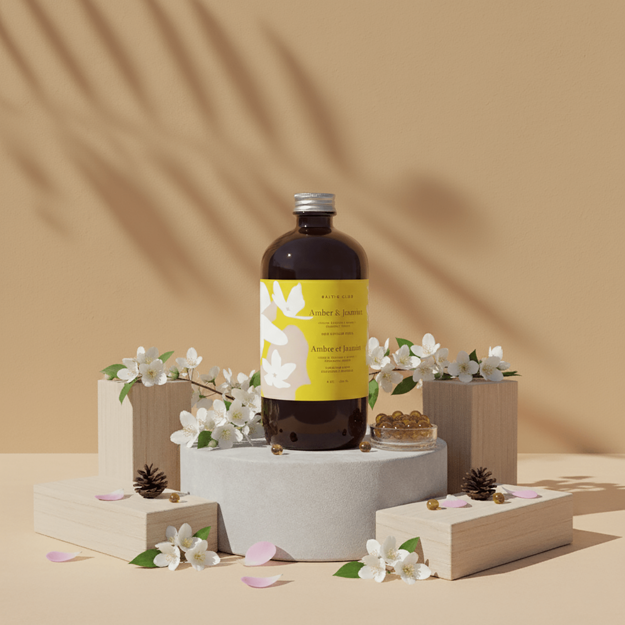 Amber & Jasmine Reed diffuser - Refill - Baltic Club