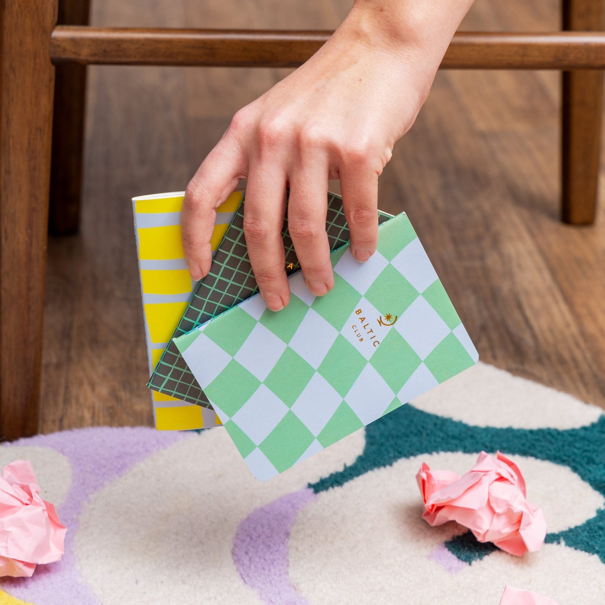 Checkers Pocket Notebook Trio - Baltic Club