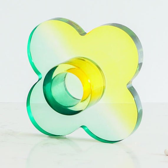 Daisy Duotone Acrylic Candlestick holder - Baltic Club