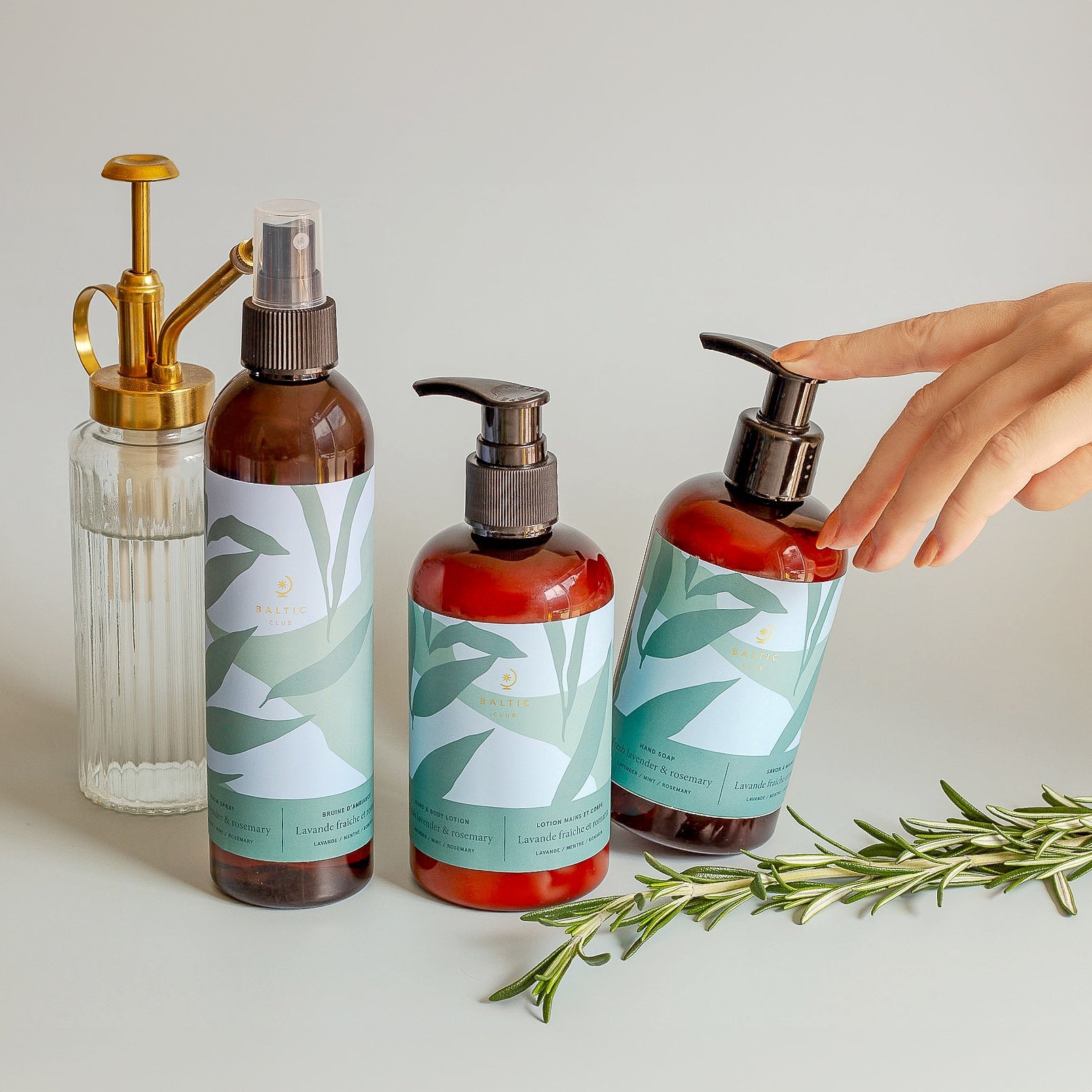 Fresh lavender & rosemary Hand & Body Lotion - Baltic Club