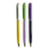 Hypnosis Ballpoint Set with glossy white-yellow, green-purple, and violet-blue barrels accented by gold clips and tips