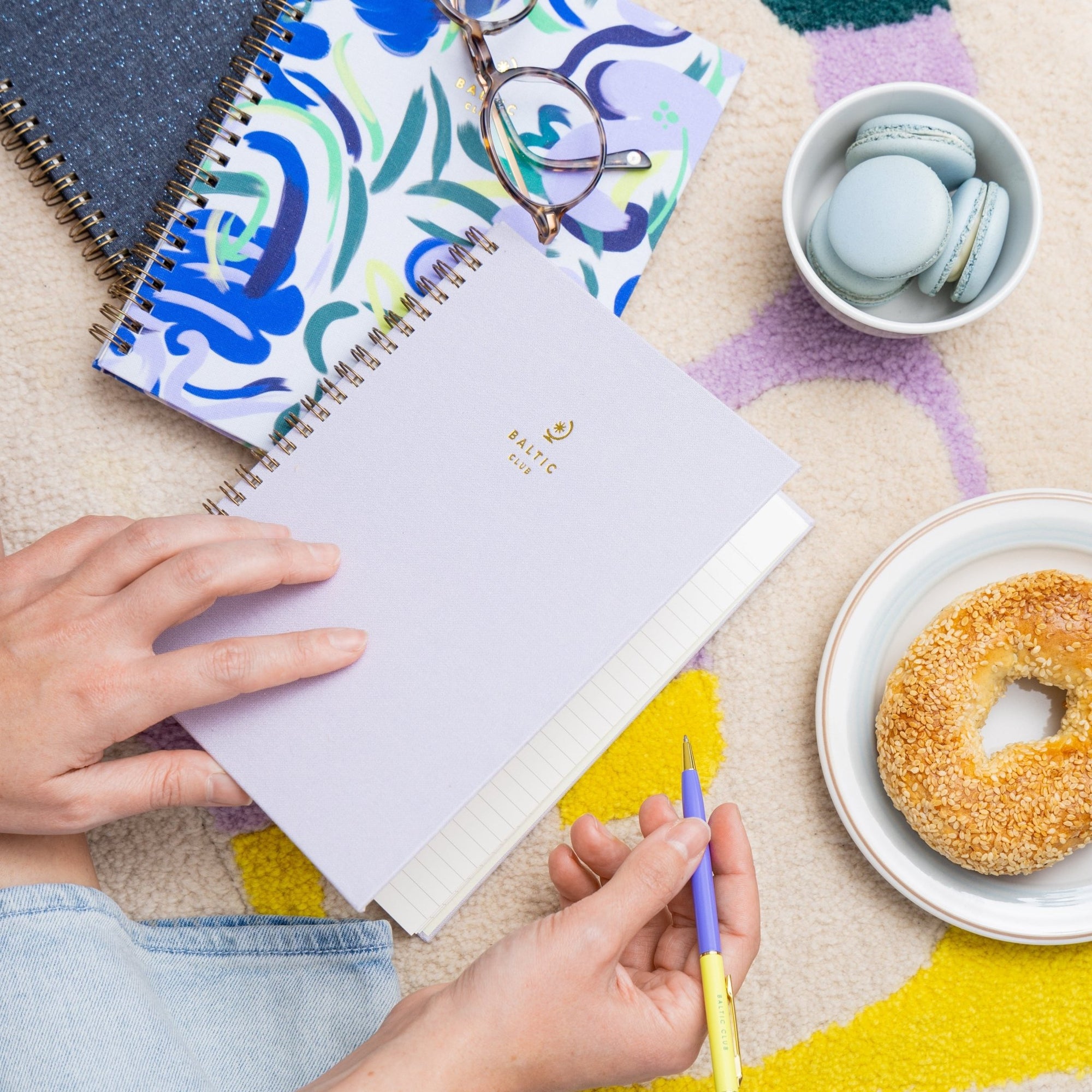 Lilac Spiral Notebook - Baltic Club