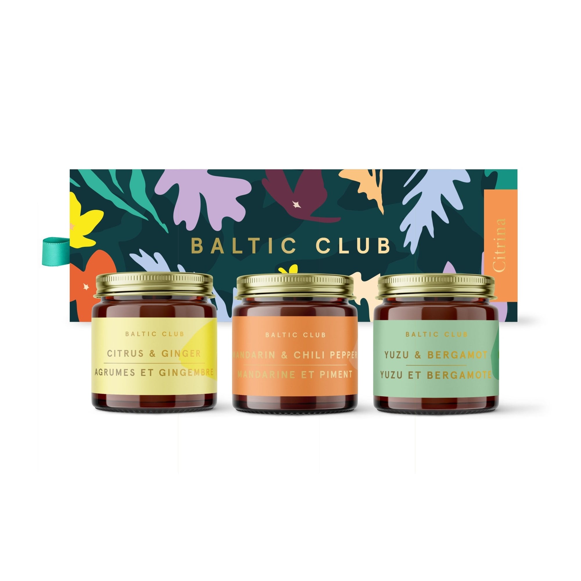Mini Candle Trio Citrina - Gift set - Baltic Club