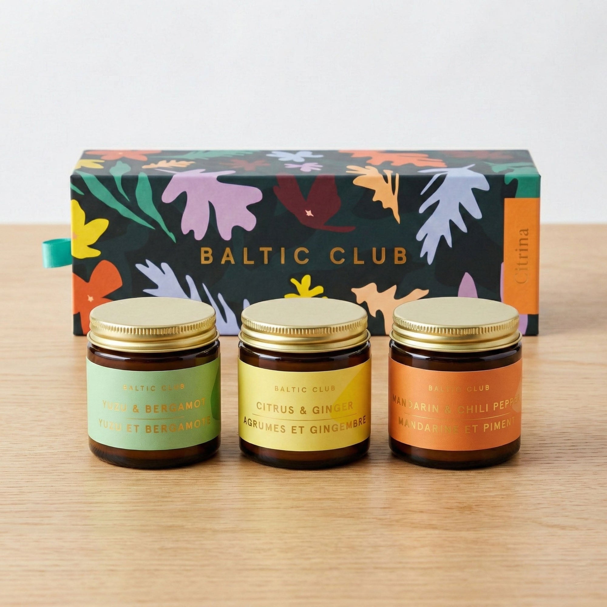 Mini Candle Trio Citrina - Gift set - Baltic Club