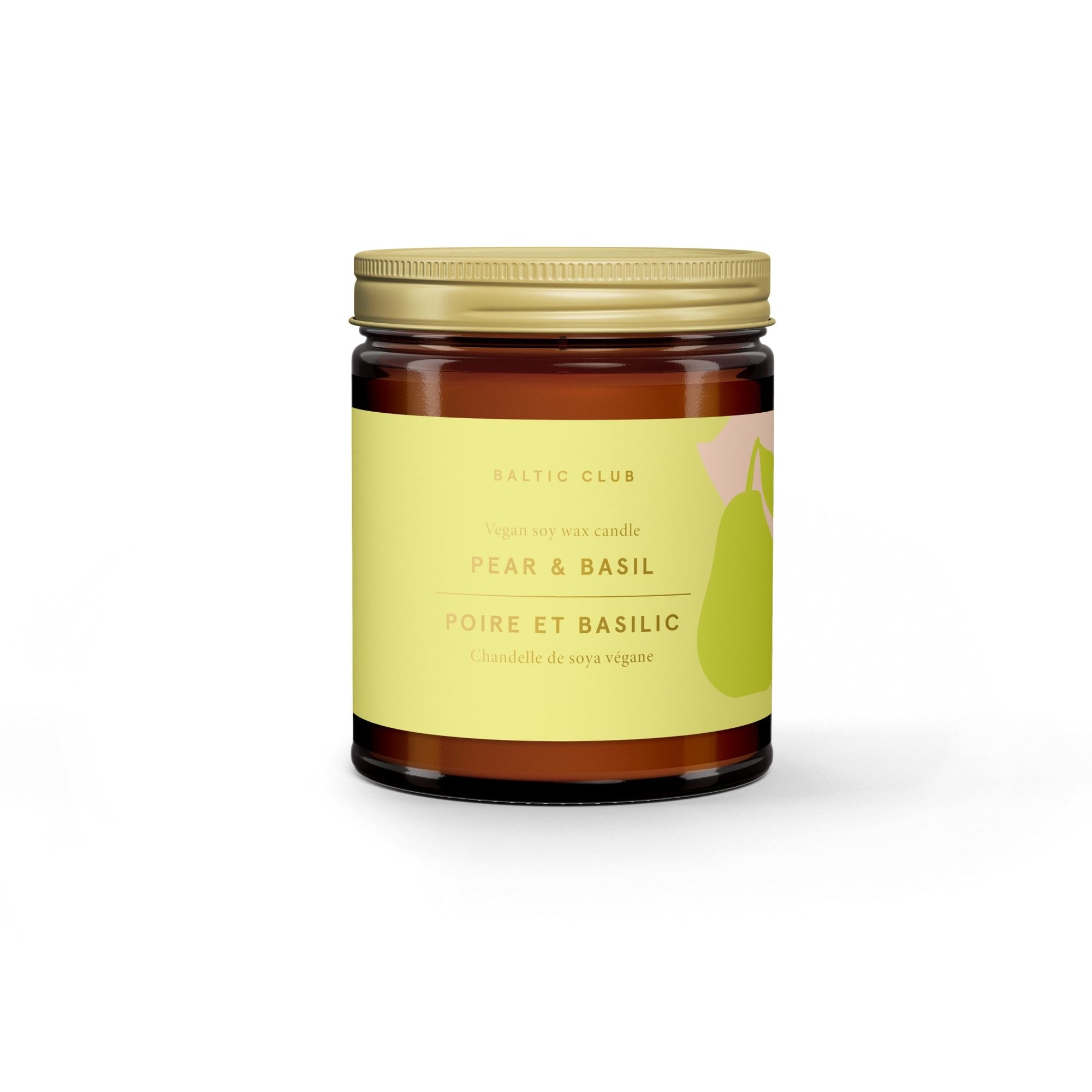 Pear & Basil Soy Candle - Baltic Club