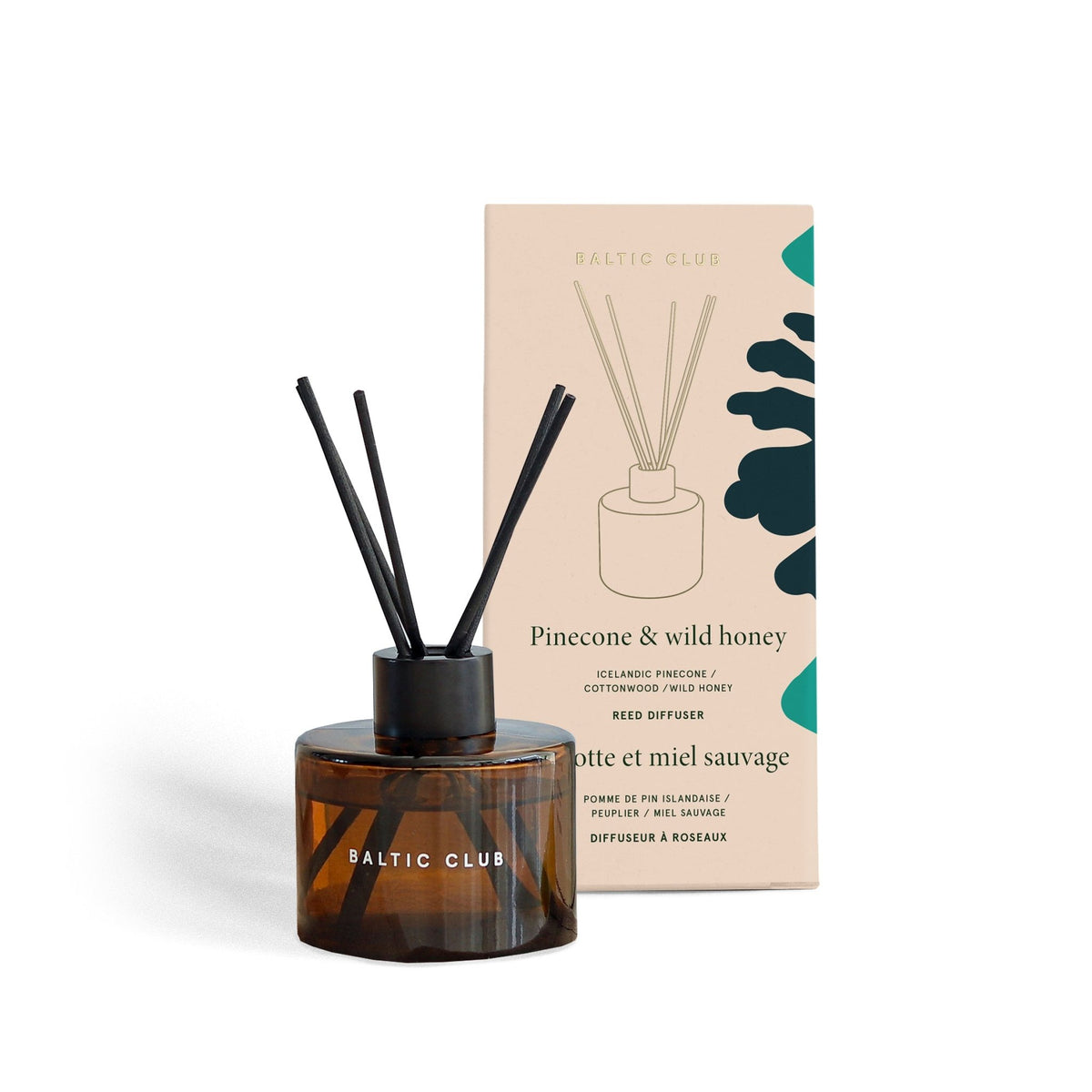 Reed Diffuser Pinecone & Wild Honey | Baltic Club – Montréal
