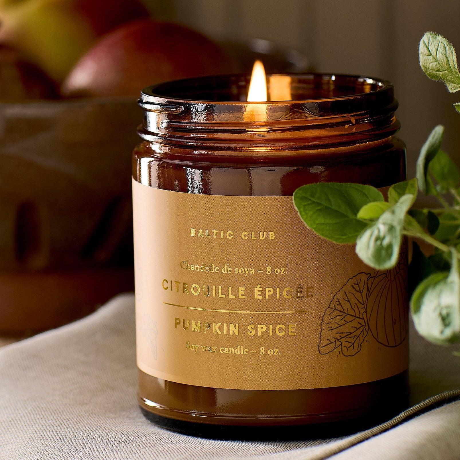 Pumpkin Spice Soy Candle - Baltic Club
