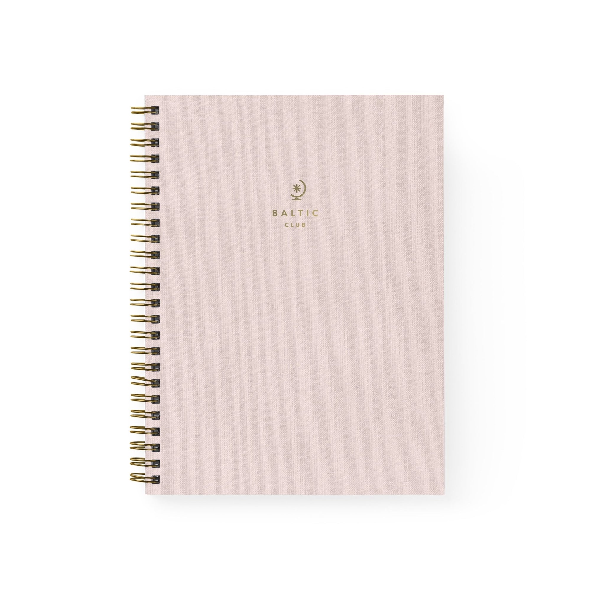 Rosewater Cloth Spiral Notebook - Baltic Club