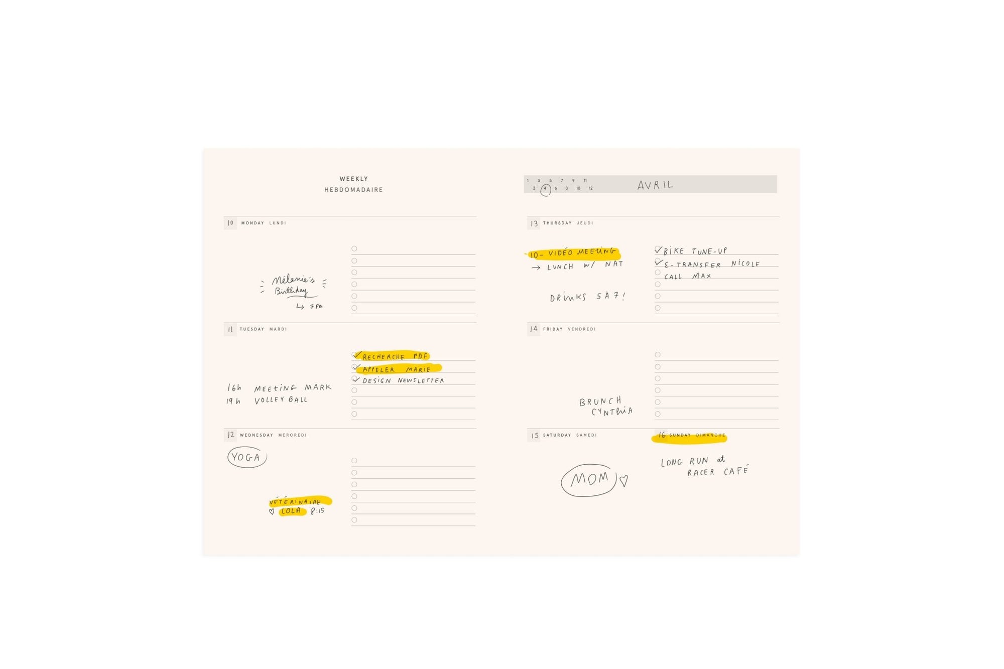 Shore Undated Planner - Baltic Club