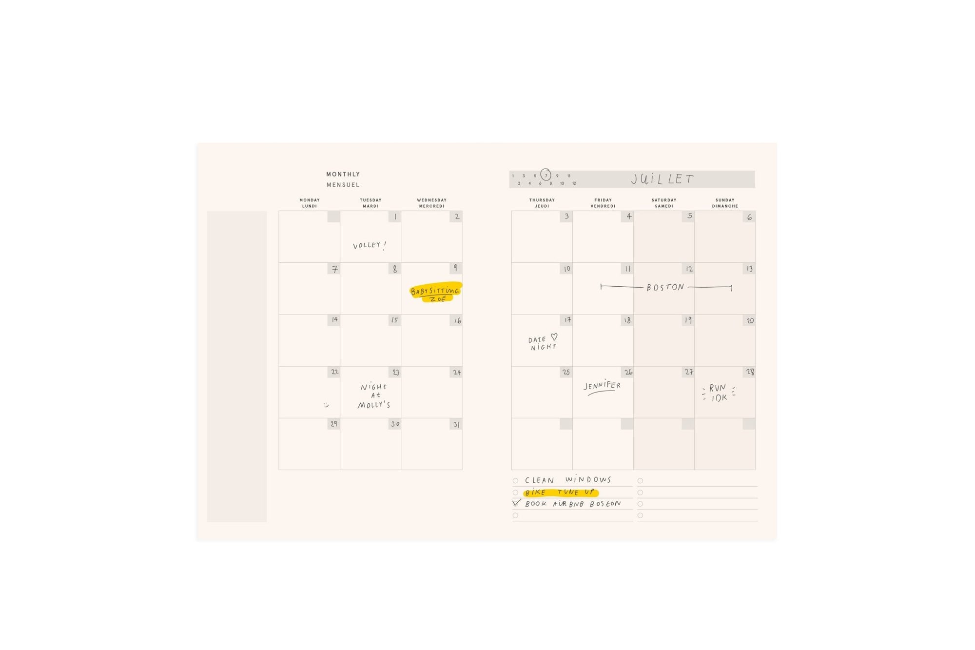 Shore Undated Planner - Baltic Club